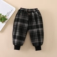 thumbnail image 3 of JTieaclothes Toddler Boys Girls Plaid Pants Winter Warm Long Pants Sweatpants Trousers,Boys Pants Sizes 3-4 Years, 3 of 6