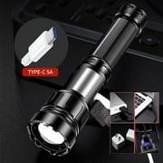 1000000 Lumens Super-Bright LED Tactical Flashlight Rechargeable COB Work Light