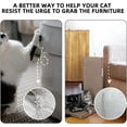 thumbnail image 5 of FluffyDream Cat Scratcher, L Shape Cat Scratch Pad Wall Mounted, Cat Scratching Cardboard with Ball Toy, 5 of 8