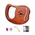 thumbnail image 2 of Amdohai 19-String Wooden Lyre Harp Resonance Box String Instrument with, 2 of 8