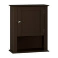 thumbnail image 3 of RiverRidge Ashland 1-Door Bathroom Medicine Cabinet Laundry Wall Storage Shelf - Espresso, 3 of 7