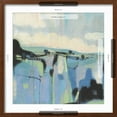 thumbnail image 5 of Art.com Abstract Shades of Blue I Art Print by Tim OToole, Brown Frame Wall Art, 21" x 21", 5 of 5