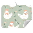thumbnail image 3 of Chicken Flower Pattern Drying Dish Mat Quick Drying Absorbent Soft Durable for Kitchen 18" x 24", 3 of 10