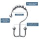 thumbnail image 5 of Set of 12 Rustproof Metal Shower Hooks, 5 of 5