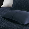 thumbnail image 4 of Madison Park Harper Full/Queen 3 Piece Velvet Quilt Set in Navy, 4 of 6