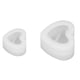 thumbnail image 4 of Molde De Resina De Corazón, Molde De Silicona De Espejo Elástico Reutilizable Para Yeso Para Aromaterapia Para Jabón, 4 of 8