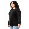 thumbnail image 5 of Terra & Sky Women's Plus Size Fleece Sweatshirt, Available in 1,2, and 3- Packs, Size 0X-4X, 5 of 23
