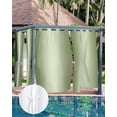thumbnail image 7 of Outdoor Curtains for Patio Ombre Abstract Gradient Light Sage Green Waterproof Privacy Outside Curtains with 2 Tiebacks Grommet Top Pergola Curtains for Porch Cabana Gazebo 1 Panel, 54x108 inch, 7 of 7