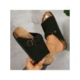thumbnail image 4 of Stylish Women's Cork Sandals - Lightweight & Breathable Summer Slides with Adjustable Buckle - Comfortable Soft Slip-Ons, 4 of 10