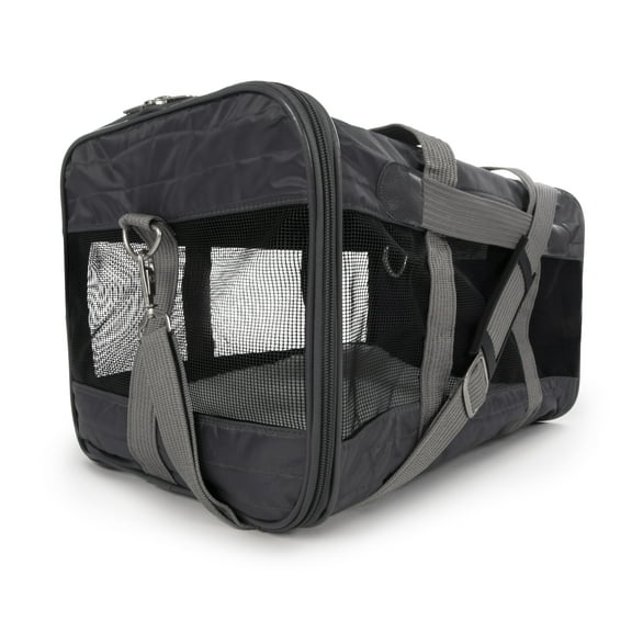 Sherpa Original Deluxe Travel Pet Carrier, Airline Approved - Charcoal Gray, Large