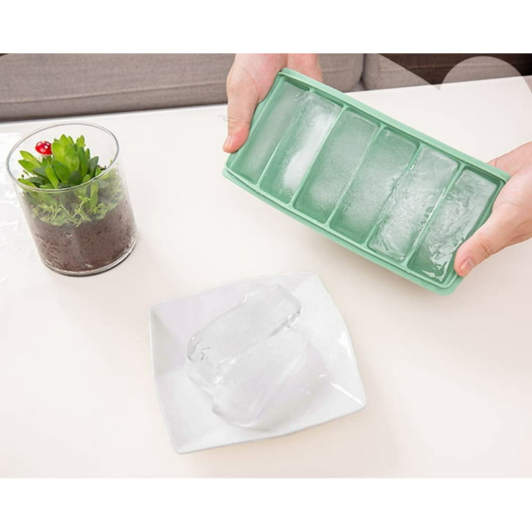 Ice Cube Trays with Lids Silicone, Large Ice Trays for Freezer Large Ice  Cube 