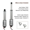 thumbnail image 3 of Micro-Linear Actuator, 2 Inch Stroke, 90N/20.3Lb, Speed 9.5mm/S Electric Waterproof Actuator Motor Linear Actuator 12V, 3 of 4