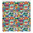 thumbnail image 3 of Ambesonne Colorful Shower Curtain, Chevron Triangles, 69"Wx70"L, Multicolor, 3 of 3