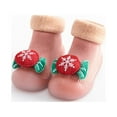 thumbnail image 5 of Aoochasliy Christmas Fuzzy Socks Casual Xmas Winter Plush Toddler Shoes Baby Socks Shoes Indoor Shoes Do Not Drop 0-3 Years, 5 of 6