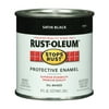 Rust-Oleum 7777730 Protective Enamel Paint, 8-Ounce, Satin Black