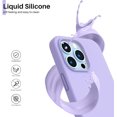 thumbnail image 3 of SHIYIBLD Shockproof Liquid Silicone Designed for iPhone 13 Pro Case Gel Rubber Full Body Protection Anti-Shock Cover Case Drop Protection 6.1inch-Light Purple, 3 of 6