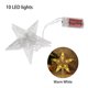 thumbnail image 2 of Estrella para árbol de Navidad con luces, 10/30 LED, adorno para copa de árbol con purpurina, decoración para fiestas y el hogar, de BOOBEAUTY, 2 of 8