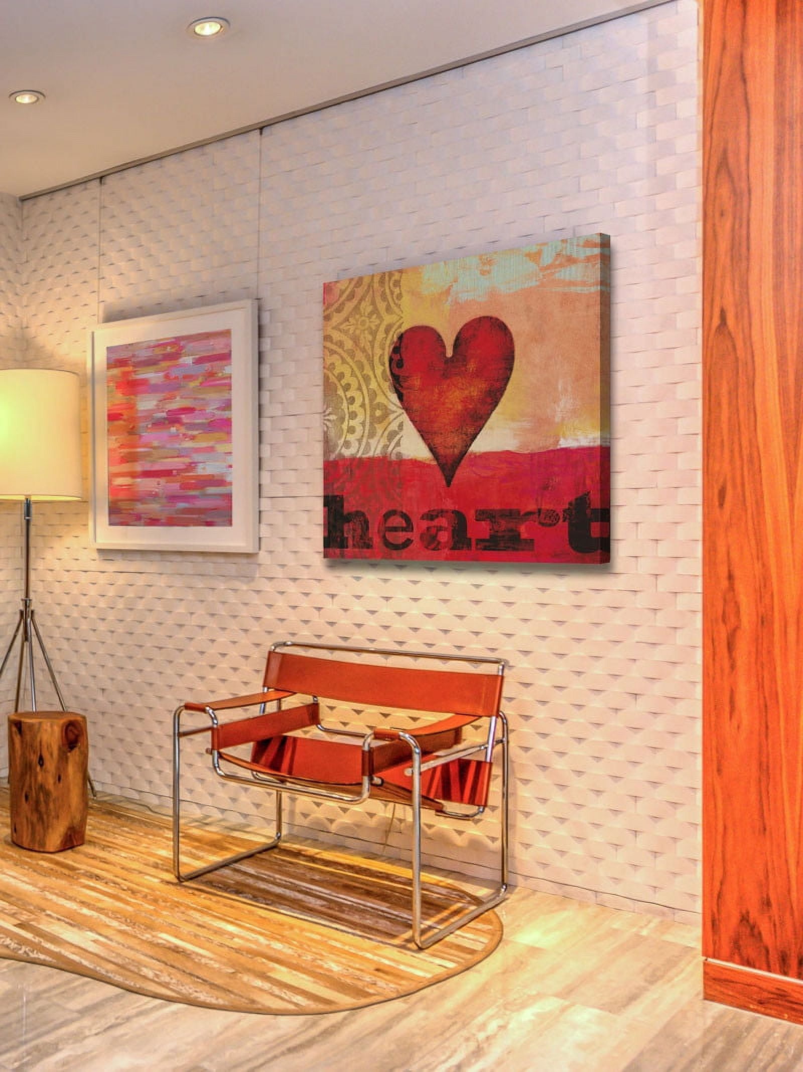 Marmont Hill "Game Play Heart" Painting Print on Canvas