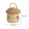 thumbnail image 4 of Baohd Desktop Storage Accessories With Vine Woven Mushroom Basket Preferred Handmade, 4 of 6