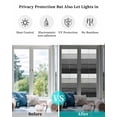 thumbnail image 4 of Window Privacy Film, Dark Grey Ombre UV Sun Blocking Window Tint Film Heat Control One Way Blackout Window Film, Farmhouse Retro Rustic Wood Stripes Non Adhesive Static Cling Sticker 17.7x78.7 In, 4 of 7