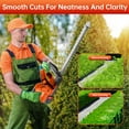 thumbnail image 3 of Focily 21V Hedge Trimmer Cordless, 22'' Electric Hedge Trimmer with 3.0Ah Batteries and Charger, 650W, 18500rpm Hedge Trimmer for Bush & Shrub Cutting, Trimming, Pruning, 3 of 8