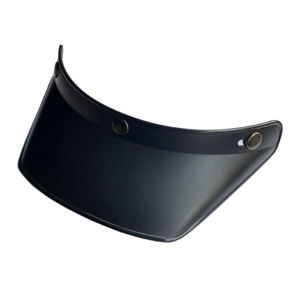 Vintage Open Helmet Visor Peak 3-Snap protección contra , talla inconfundible para la mayoría cascos abiertos, de media cara o vintage