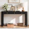 thumbnail image 2 of Hassch Rustic Console Table with Storage, 52 Inch Sofa Table with 3 Drawers, Behind Couch Table for Living Room, Entryway, Hallway, Black, 2 of 10