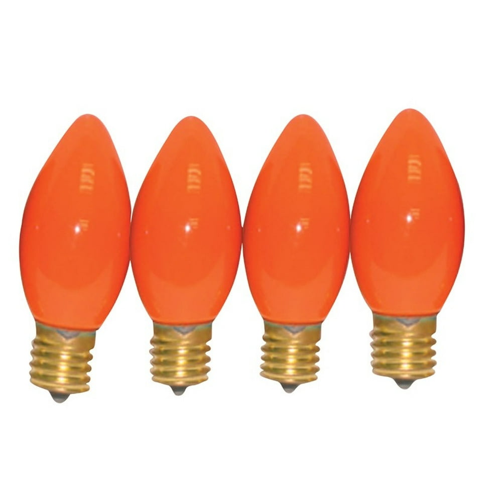 Sienna UTTT4E12 C9 Replacement Bulb Halloween Lights, Orange Walmart