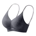 thumbnail image 1 of Breathable Lace Back Seamless Wirefree Bra for Everyday Comfort and Shaping with Soft Support Side Coverage, 1 of 3