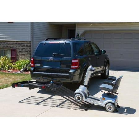 Silver Spring Steel Folding Scooter and Wheelchair Carrier with Ramp