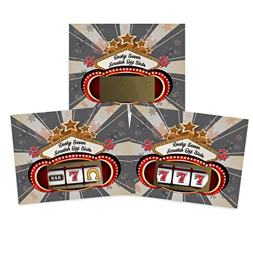 My Scratch Offs Slot Machine Casino Night Gambling Scratch Off Game Cards Scratch Off 26 Cards 24 Sorry/2 Winner