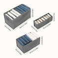 thumbnail image 2 of Jeans Compartment Storage Box Closet Clothes Layered Bag Pants Socks Bras Drawer Organizer Storag Shelf Rack Organizer, 2 of 6