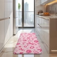 thumbnail image 4 of Pink Breast Cancer and Pioneer Flower Love Kitchen Rug Mat,Kitchen Runner Rugs Non Skid Washable,Decorative Kitchen Floor Mats for Kitchen,Sink,Laundry,17"x47.2", 4 of 7