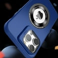 thumbnail image 6 of for iPhone 11 Pro Magnetic Case with Camera Lens Protector Kickstand [Compatible with MagSafe] Drop Protection Slim Fit Cover for Women Men Shockproof Logo View Phone Case,Blue, 6 of 12