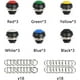 thumbnail image 3 of Rawiri 18 Piezas Botón de Interruptor de Pestillo de Plástico Diy 12 Mm Mini Botón Impermeable Pulsador 6 Colores Interruptores Momentáneos, 3 of 5