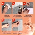 thumbnail image 7 of 2Pcs Anti Cat Scratch Furniture Protector, 17.7"x5.9" Roll Couch Protector from Cat Claws, for Sofa Corners, Walls, Doors, Residue-Free & Flexible, 7 of 7