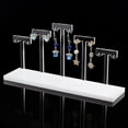 thumbnail image 6 of T Bar Earring Display Stand 3 Heights Acrylic Retail Hanging Earring Holder Black T Shape Style Organizer Jewelry Holders for Earrings Jewelry Display Jewelry Photography Props, 6 of 9