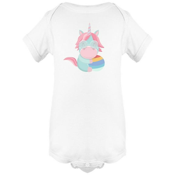 Funny Similing Unicorn Bodysuit Infant -Image by Shutterstock,  Newborn