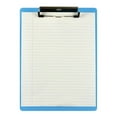 thumbnail image 3 of Saunders Acrylic Clipboard, 1/2" Capacity, Holds 8-1/2w x 12h, Transparent Blue -SAU21567, 3 of 4