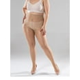 thumbnail image 4 of Spencer Plus Size Women's Ultra Sheer Tights Control Top Pantyhose with Reinforced Toes, 2 Pack, 4 of 6
