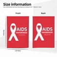 thumbnail image 6 of AIDS Awareness Month Garden Flag Decoration Yard Farmhouse Double Sided Holiday Party Outdoor Camping Decor Flags 12x18in, 6 of 7