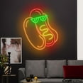 thumbnail image 2 of Craftnamesign Cool Hot Dog Neon Light, Hot Dog Fast Food Wall Art, Fast Food Store Led Sign, 2 of 5