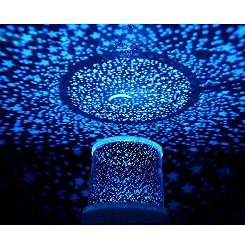 aeeque amazing romantic led night light projector lamp colorful star master light bedside lights with usb cable blue