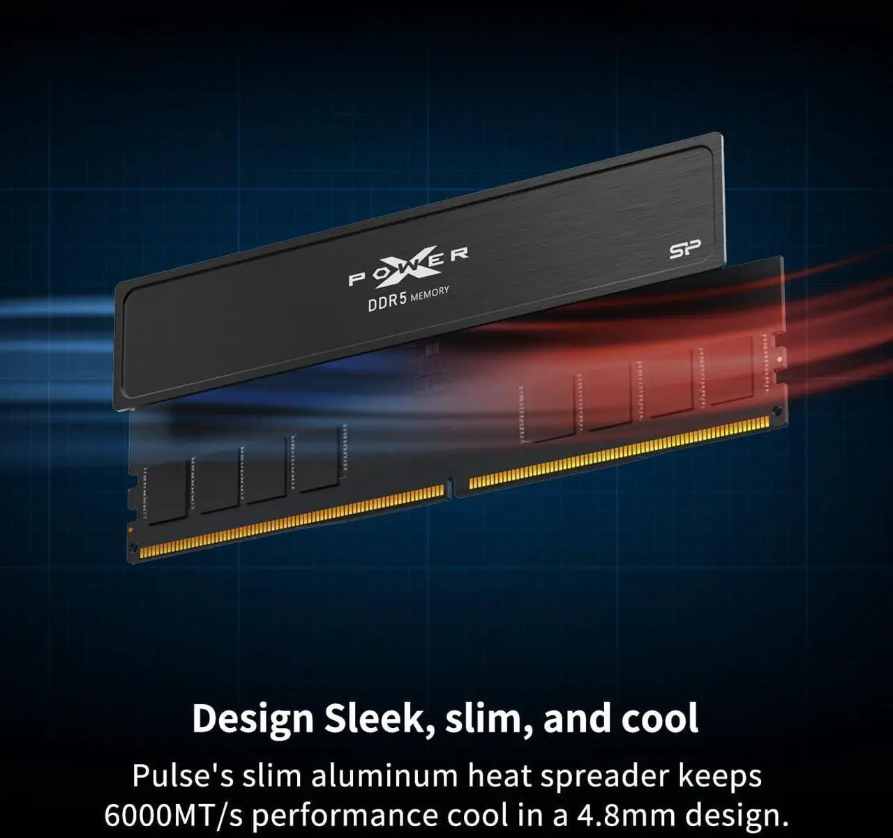 Silicon Power DDR5 32GB (2x16GB) Value Gaming 6000MT/s (PC5-48000) 288-pin CL36 1.35V UDIMM Desktop Memory Module RAM SP032GXLWU60FFDJ