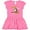 Raspberry with Polka Dots, variant on Inktastic My Grandma Loves Me Owl Girls Toddler Dress