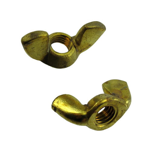 20 Pieces M6 Brass Metric Thread Wing Nut Butterfly Nut 