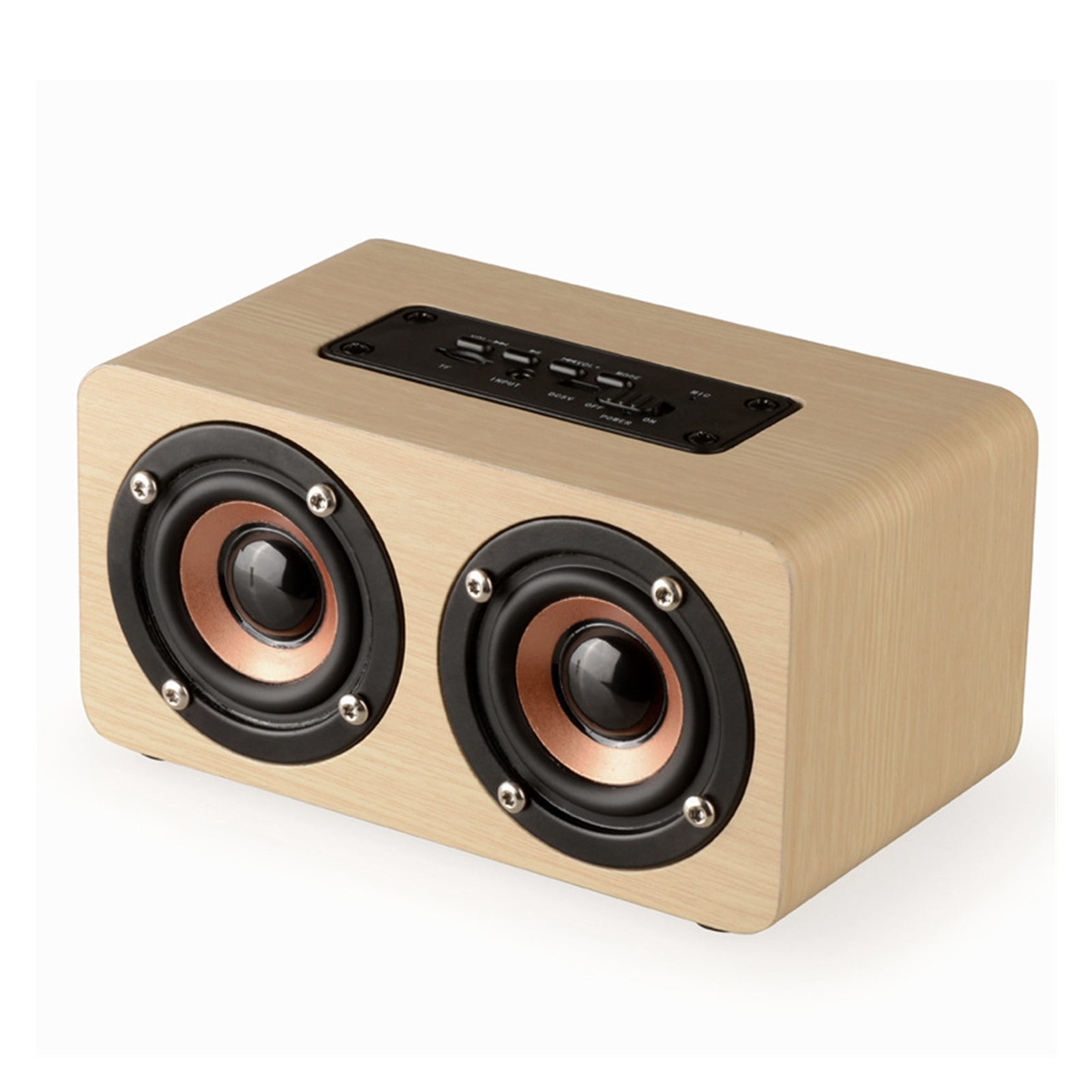 Wireless Bluetooth Speaker Portable Mini Card Wooden A-udio Phone Walkman Subwoofer Desktop Speaker ,Clear Distortion-Free