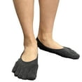 thumbnail image 4 of Couver Unisex Super Low Cut 5 Finger No Show Toe socks, Charcoal, Small, 4 of 8
