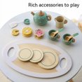 thumbnail image 4 of Children‘s Simulation Home Tea Set Dessert Set Amusement Park Role-playing Early Childhood Education Wooden  Kitchen Toy Gift, 4 of 7