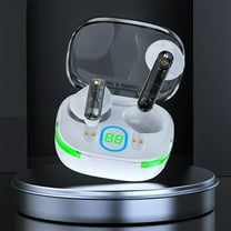 Back to School Supplies Clearance Wireless Earbuds Bluetooth 5.3 In Ear Light-Weight Headphones Built-in Microphone Immersive Premium Sound Headset With Breathing Light Charging Case